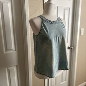 Vanilla Star Halter Cotton Denim Top Size Medium